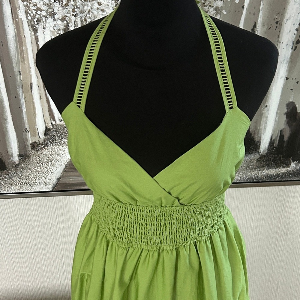 CALYPSO ST. BARTH Sleeveless Embroidered Eyelet 100% Cotton Maxi Dress - Size SP - Picture 3 of 10